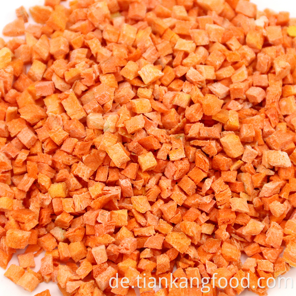 Premium dehydrated carrots